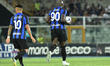 Romelu Lukaku and Lautaro Martinez during the Pre-season Friendly match between FC Interna...