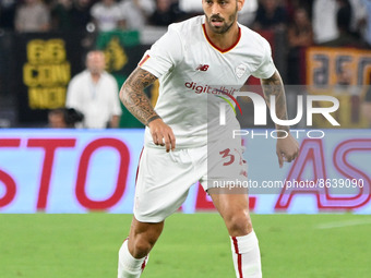 Leonardo Spinazzola (AS Roma) during the Pre-Season Friendly 2022/2023  match between AS Roma vs Shakhtar Donetsk  at the Olimpic Stadium in...