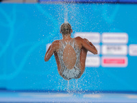 Team Ukraine during the Syncro European Acquatics Championshis - Artistic Swimming (day1) on August 11, 2022 at the Foro Italico in Rome, It...