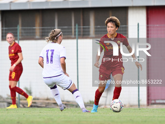 Moeka Minami (AS Roma Women) during the Pre-Season Friendly 2022/2023  match between AS Roma Women vs Fiorentina Femminile at the Coni “Giul...