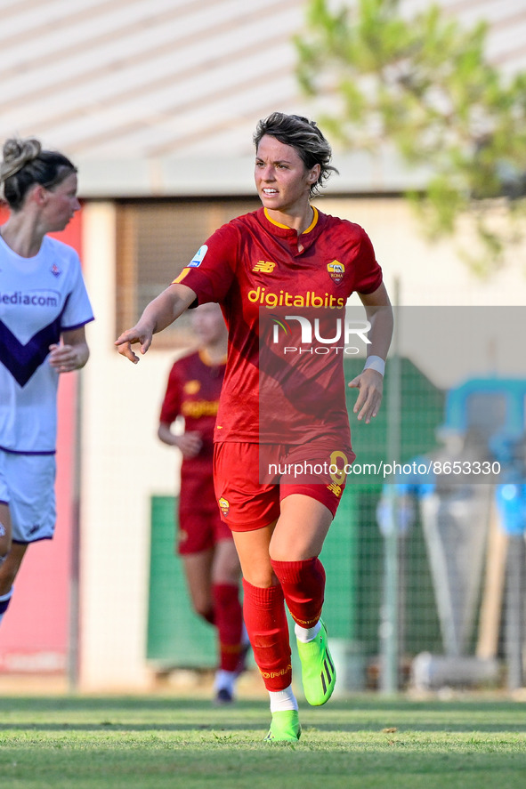 Valentina Giacinti (AS Roma Women)  during the Pre-Season Friendly 2022/2023  match between AS Roma Women vs Fiorentina Femminile at the Con...