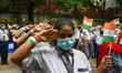 Students of Ram Mohan Mission school is seen in celebration in Kolkata , India , on 12 Aug...