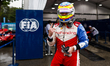 Rowland Oliver (gbr), Mahindra Racing, Mahindra M7Electro, celebrating his pole position d...