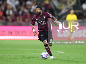 Tonny Vilhena of US Salernitana 1919 during the Serie A match between US Salernitana 1919 and AS Roma at Stadio Arechi, Salerno, Italy on 14...