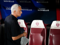 Jose’ Mourinho manager of AS Roma looks on during the Serie A match between US Salernitana 1919 and AS Roma at Stadio Arechi, Salerno, Italy...