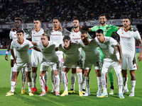 Players of AS Roma pose for the team shot during the Serie A match between US Salernitana 1919 and AS Roma at Stadio Arechi, Salerno, Italy...