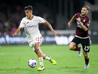 Paulo Dybala of AS Roma during the Serie A match between US Salernitana 1919 and AS Roma at Stadio Arechi, Salerno, Italy on 14 August 2022....