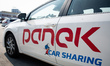 Panek Carsharing in Warsaw, Poland on April 9, 2019 