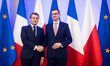 Emmanuel Macron and Mateusz Morawiecki in Warsaw, Poland on February 3, 2020 