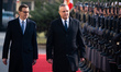 Prime Minister of Romania Nicolae Ciuca and Prime Minister of Poland Mateusz Morawiecki in...