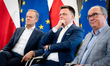 Donald Tusk, Szymon Holownia, Wlodzimierz Czarzasty in Warsaw, Poland on June 3, 2022 