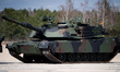 American Abrams tanks presented during the ceremony of signing the contract for the purcha...