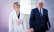 President of Germany Frank-Walter Steinmeier and his wife Elke Budenbender during the 14th...