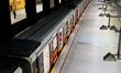 Empty subway station during COVID-19 lockdown in Warsaw, Poland on March 16, 2020 