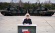 Polish Defense Minister Mariusz Blaszczak during the ceremony of signing the contract for...