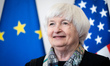 U.S. Treasury Secretary Janet Yellen at the Ministry of Finance in Warsaw, Poland on May 1...