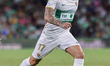Josan Ferrandez of Elche CF runs with the ball during the La Liga Santander match between...