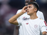 Paulo Dybala of AS Roma looks on during the Serie A match between US Salernitana 1919 and AS Roma at Stadio Arechi, Salerno, Italy on 14 Aug...