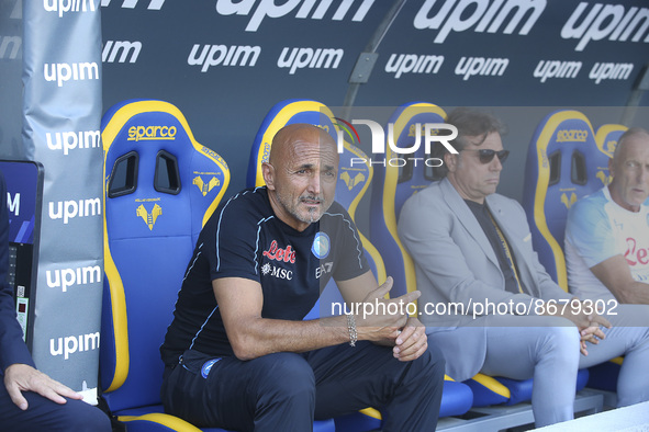 Luciano Spalletti Head Coach of SSC Napoli during Hellas Verona vs SSC Napoli, 1° Serie A Tim 2022-23 game at Marcantonio Bentegodi Stadium...