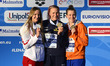 SJOESTROEM Sarah (SWE), WASICK Katarzyna (POL) and  VAN ROON Valerie (NED) during the LEN...