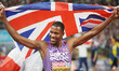 Zharnel Hughes of Great Britain Silver medal during the Athletics, Men's 100m at the E...