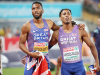 Matthew Hudson-Smith Gold medal and Alex Haydock-Wilson Bronze medal of Great Britain during the Athletics, Men&#39;s 400m at the European C...