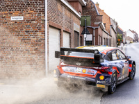 02 SOLBERG Olivier (swe), EDMONDSON Elliot (gbr), Hyundai Shell Mobis World Rally Team, Hyundai i20 N Rally 1, action during the Ypres Rally...