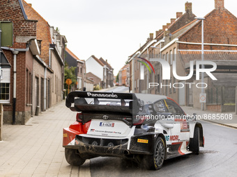 04 LAPPI Esapekka (fin), FERM Janne (fin), Toyota Gazoo Racing WRT, Toyota GR Yaris Rally 1, action during the Ypres Rally Belgium 2022, 9th...