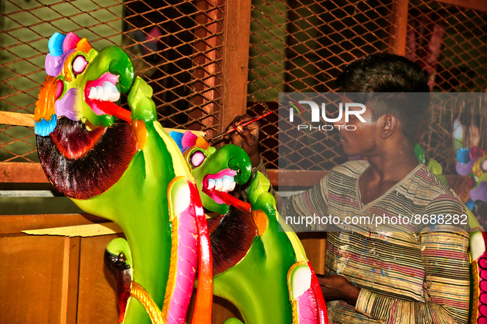 Construction Of A Hindu Chariot In Sri Lanka