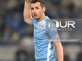 Miroslav Klose during the Italian Serie A football match S.S. Lazio vs Torino F.C.  at the Olympic Stadium in Rome, on october 25, 2015. (