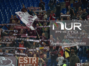 Supporter's Torino during the Italian Serie A football match S.S. Lazio vs Torino F.C.  at the Olympic Stadium in Rome, on october 25, 2015....