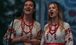 Members of the Ukrainian singing group 'Korali' perform on the 'Ukraine Day' during the 45...
