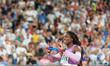 Athletics, Asha Philip before the womens 4x100m Relay Final 