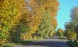 Drewnica, Poland 24th, October 2015Road in Drewnica village in Pomeranian region in North...