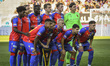 Team photo of FC Basel before UEFA Conference League play-off second leg match between Swi...