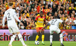 David da Costa in action during the Ligue 1 Uber Eats match between RC Lens (RCL) and Stad...