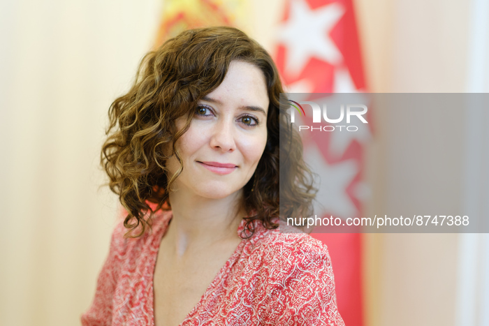 Isabel Diaz Ayuso In Madrid 