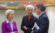 Christine Lagarde President of the European Central Bank ECB, Ursula von der Leyen Preside...