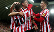 Ross Stewart of Sunderland celebrates after scoring his and their their second goal during...