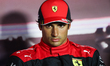 Carlos Sainz of Ferrari during the press conference after the qualifying ahead of the Form...