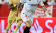 Alejandro Dario "Papu" Gomez of Sevilla FC runs with the ball during the La Liga Santader...