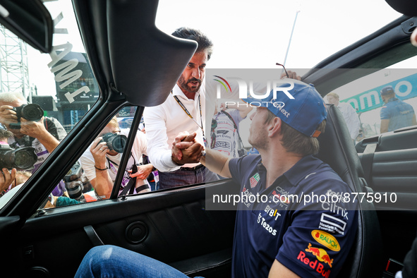 BEN SULAYEM Mohammed (uae), President of the FIA, and VERSTAPPEN Max (ned), Red Bull Racing RB18, portrait during the Formula 1 Heineken Dut...