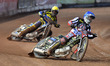 Jye Etheridge (Reserve) of Belle Vue ATPI Aces leads Kyle Howarth (Captain) of Sheffield T...