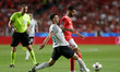 Rafa Silva forward of SL Benfica in action during the UEFA Champions League group H match...