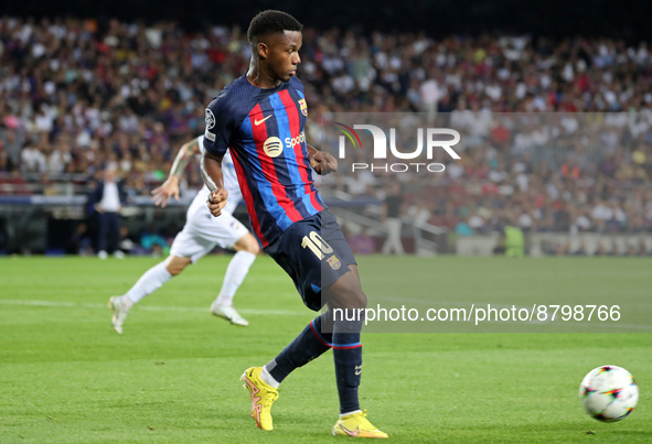 Ansu Fati during the match between FC Barcelona and FC Vikoria Plzen, corresponding to the week 1 of the group C of the UEFA Champions Leagu...