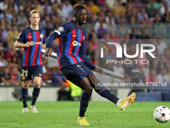 Ousmane Dembele during the match between FC Barcelona and FC Vikoria Plzen, corresponding to the week 1 of the group C of the UEFA Champions...