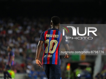 Ansu Fati during the match between FC Barcelona and FC Vikoria Plzen, corresponding to the week 1 of the group C of the UEFA Champions Leagu...