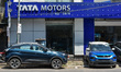 A Tata motors showroom as seen in Kolkata , India , on 8 September 2022 . Tata motors limi...