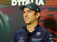 Nicholas Latifi driving the (06) Williams Racing FW44 during the driver press conference of F1 Grand Prix of Italy at Autodromo di Monza on...