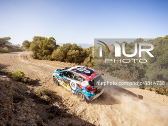59 ARMSTRONG Jon (gbr), HOY Brian (irl), Ford Fiesta Rally3, action during the Acropolis Rally Greece 2022, 10th round of the 2022 WRC World...
